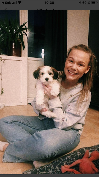 Arthur Bo og Embla, lykkelig i nytt hjem - 9 uker gammel :)